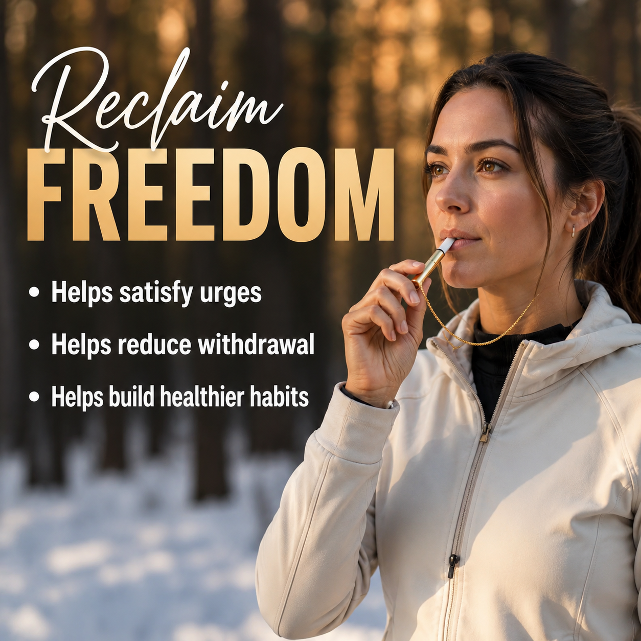 How to use — insert flavor core and breathe through the pendant