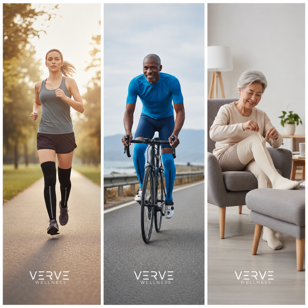 Compression Socks with Zipper – Easy-On Over-the-Knee Support for Men & Women