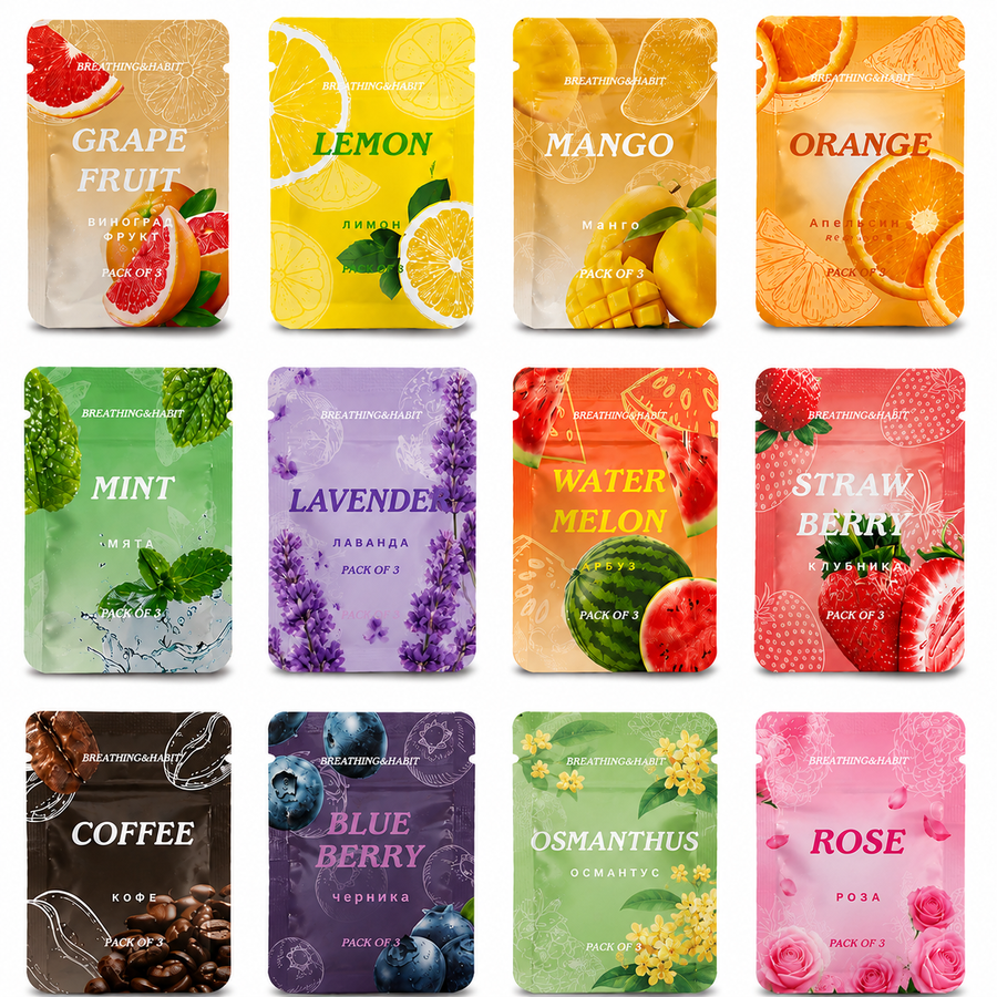 Flavour core sachets — the packaging refills arrive in