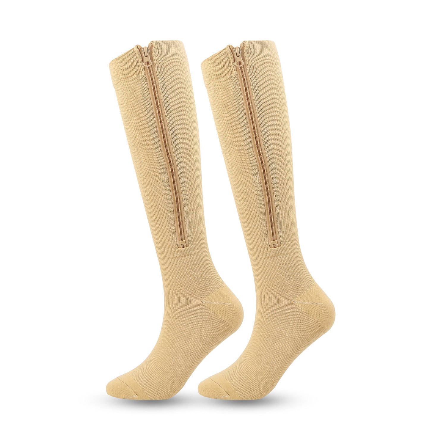 Compression Socks with Zipper – Easy-On Over-the-Knee Support for Men & Women