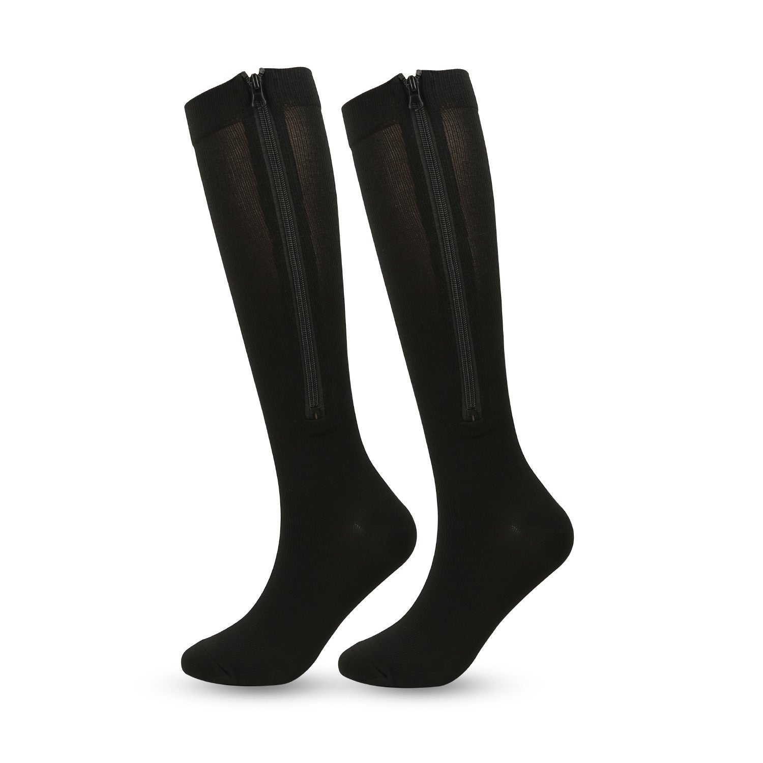 Compression Socks with Zipper – Easy-On Over-the-Knee Support for Men & Women