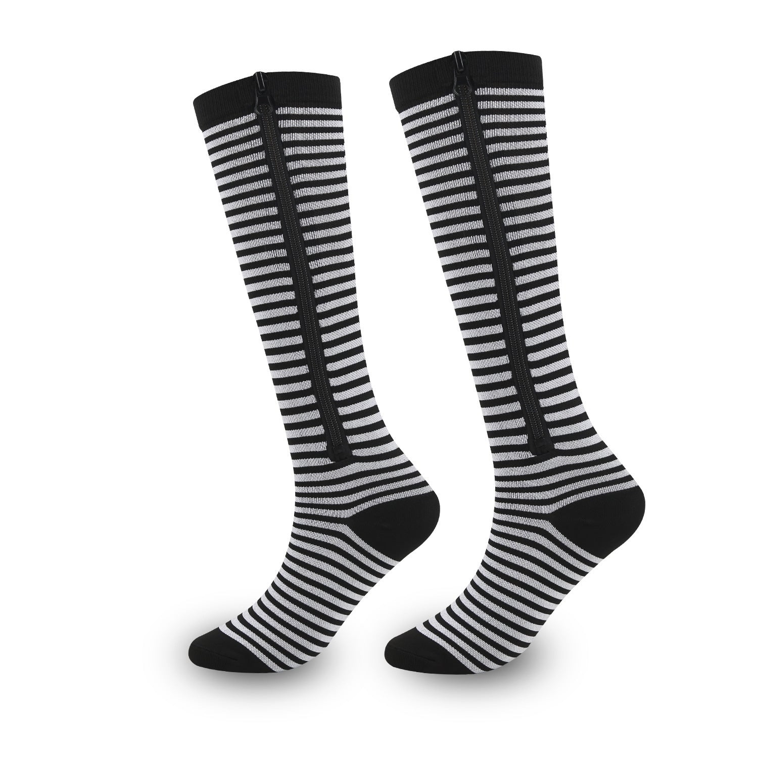Compression Socks with Zipper – Easy-On Over-the-Knee Support for Men & Women