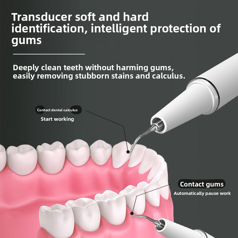 Helpfect Ultrasonic Electric Tooth Cleaner with LED Light
